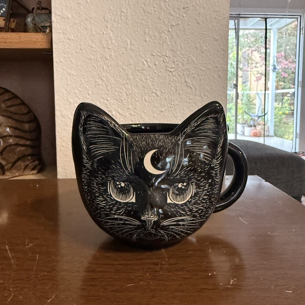 Black Cat Ceramic Mug